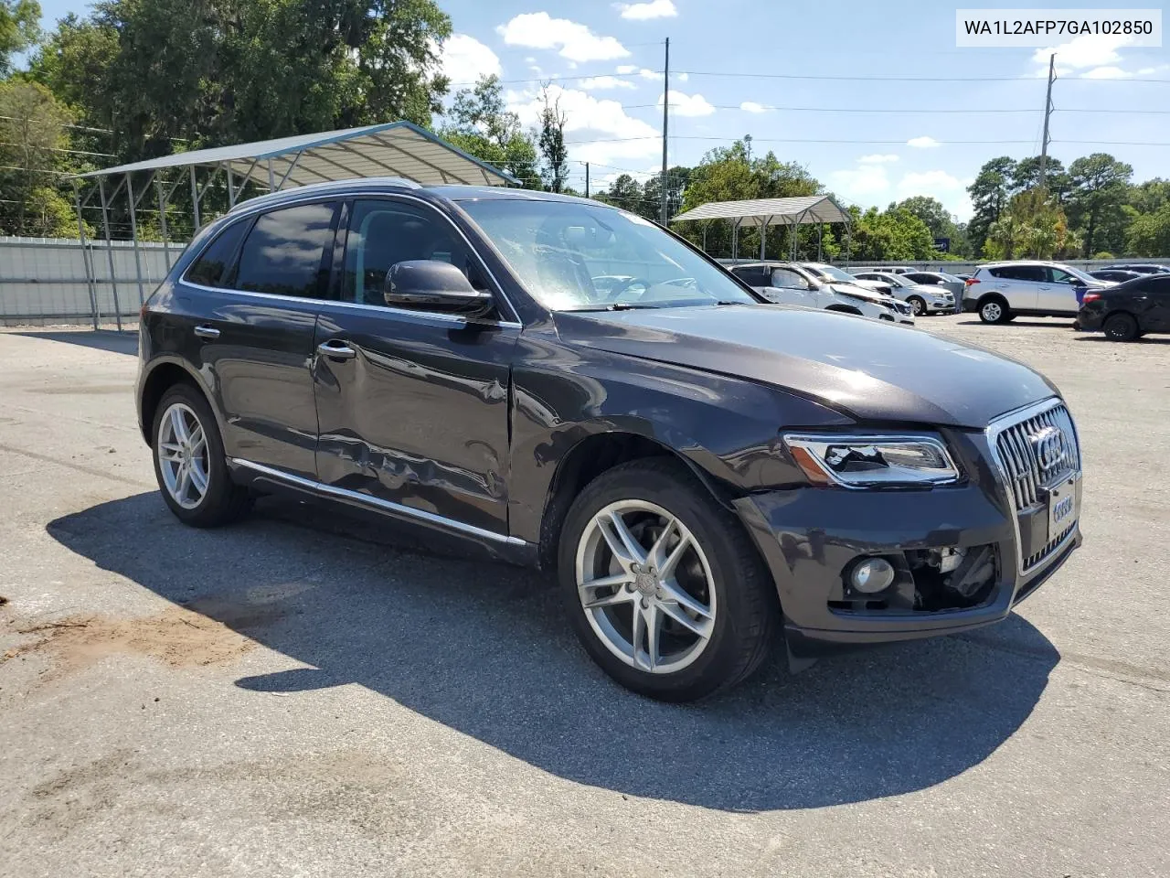 2016 Audi Q5 Premium Plus VIN: WA1L2AFP7GA102850 Lot: 59017234