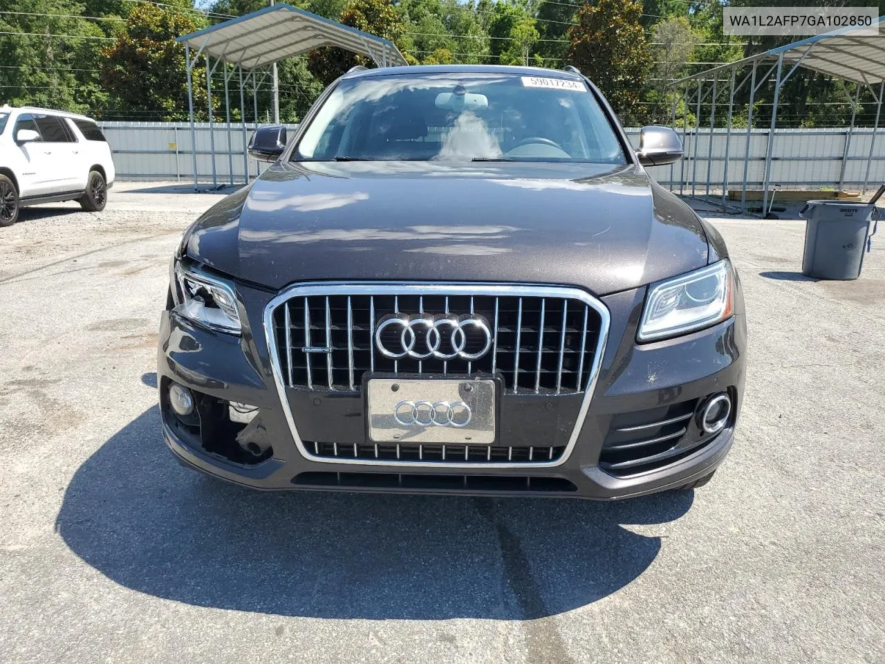 2016 Audi Q5 Premium Plus VIN: WA1L2AFP7GA102850 Lot: 59017234