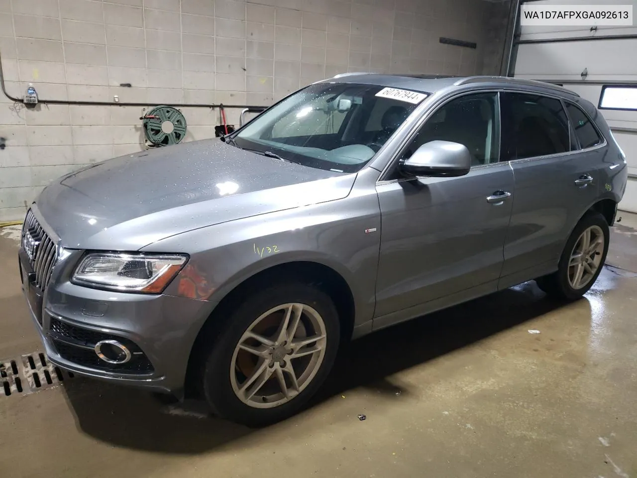 2016 Audi Q5 Premium Plus S-Line VIN: WA1D7AFPXGA092613 Lot: 60767944