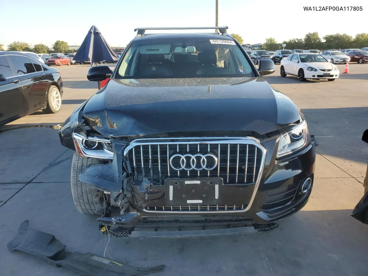 2016 Audi Q5 Premium Plus VIN: WA1L2AFP0GA117805 Lot: 69139064