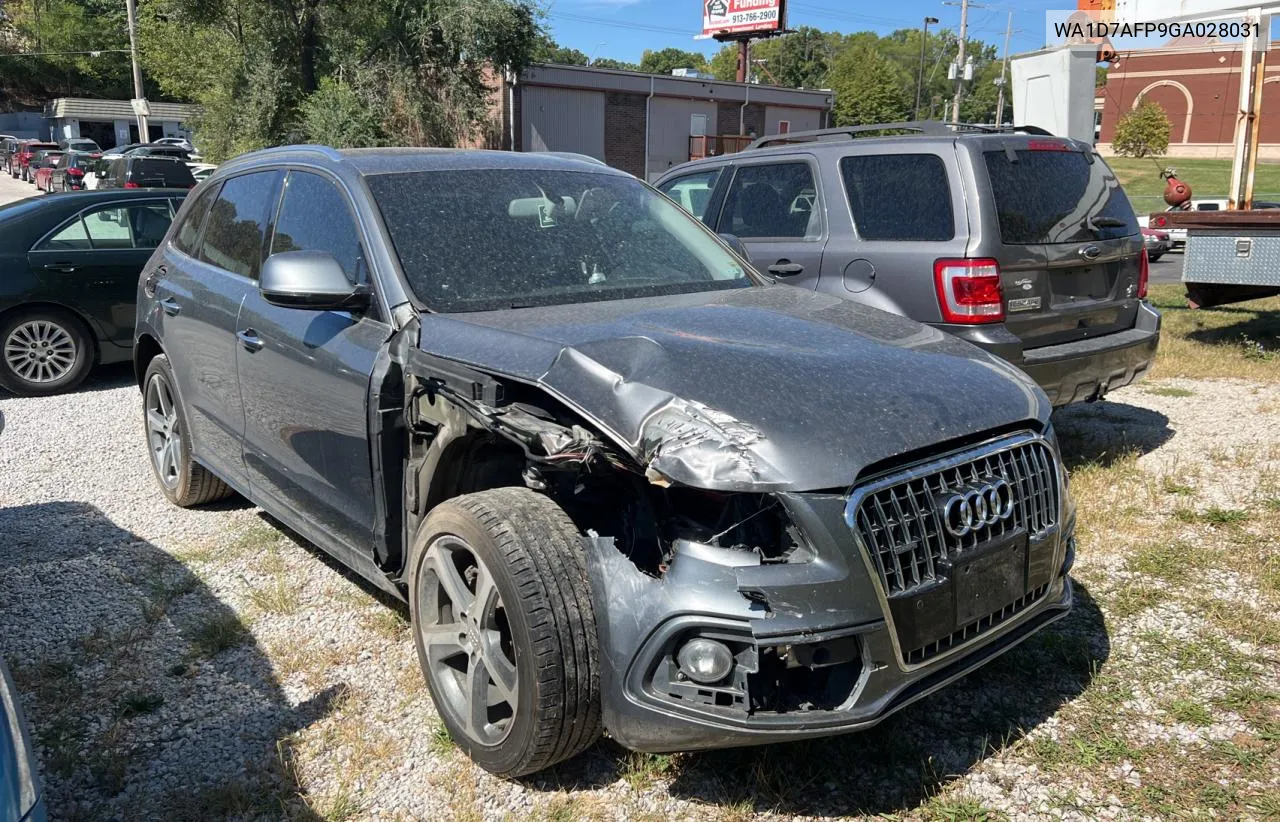 2016 Audi Q5 Premium Plus S-Line VIN: WA1D7AFP9GA028031 Lot: 72758534