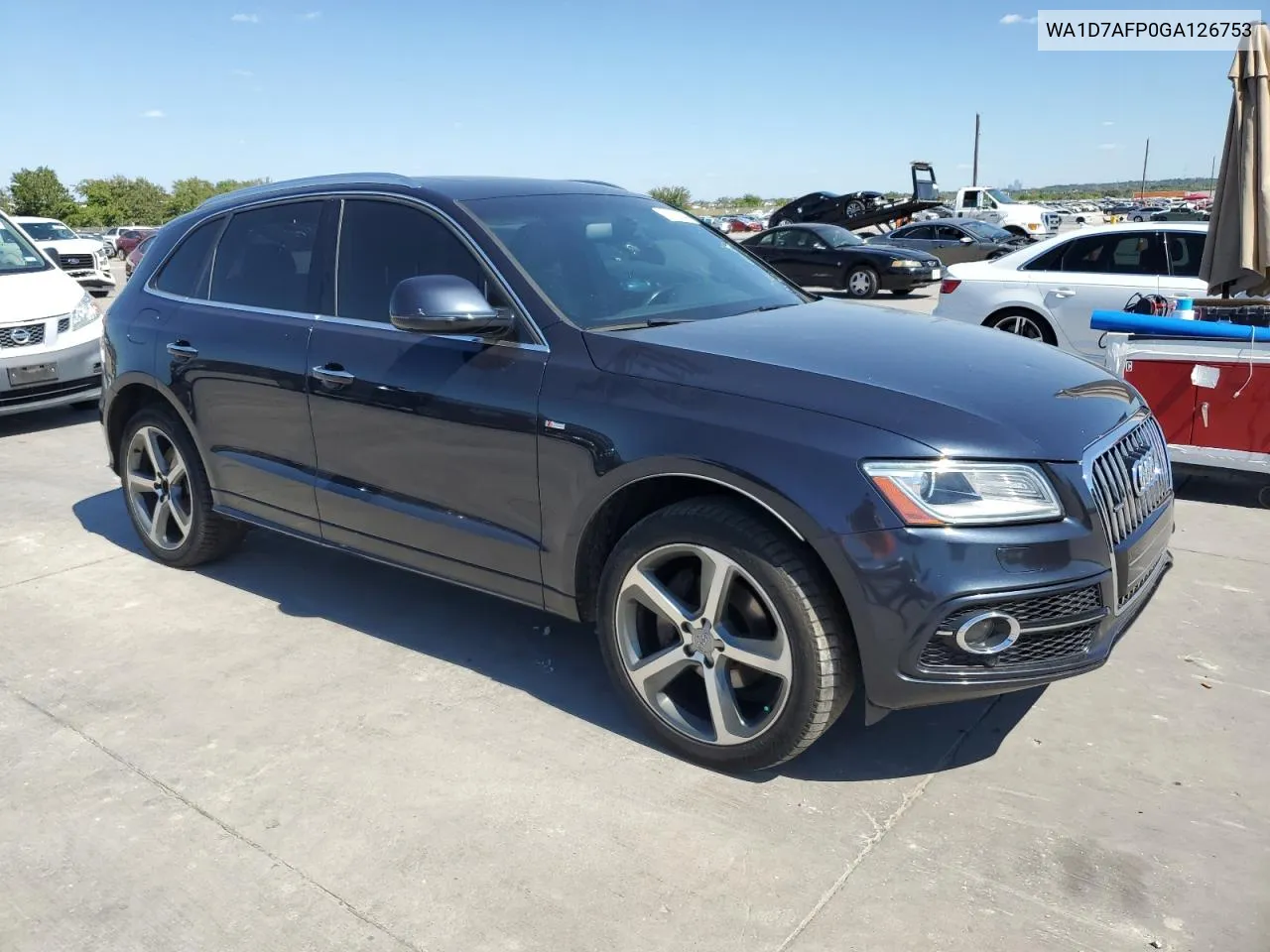 2016 Audi Q5 Premium Plus S-Line VIN: WA1D7AFP0GA126753 Lot: 73889344