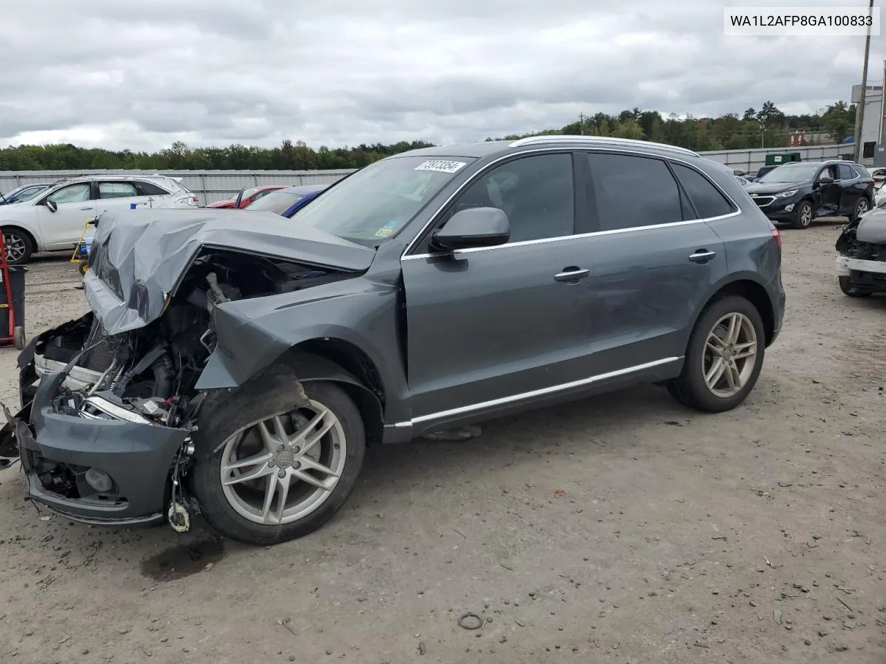 2016 Audi Q5 Premium Plus VIN: WA1L2AFP8GA100833 Lot: 73973354