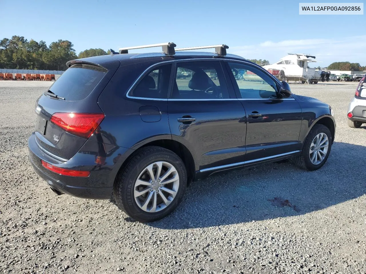 2016 Audi Q5 Premium Plus VIN: WA1L2AFP0GA092856 Lot: 75890604