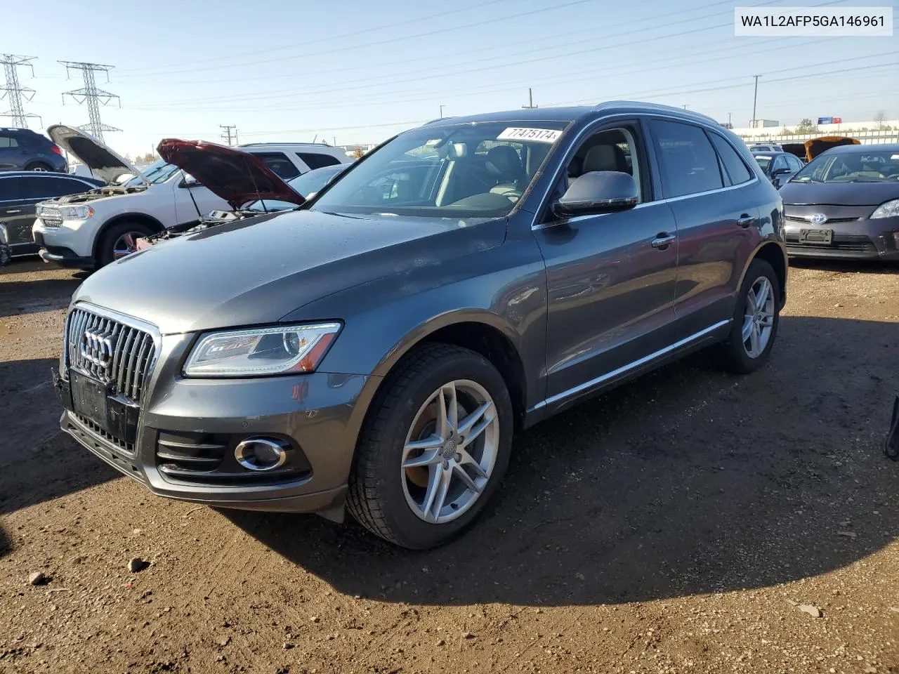 2016 Audi Q5 Premium Plus VIN: WA1L2AFP5GA146961 Lot: 77475174