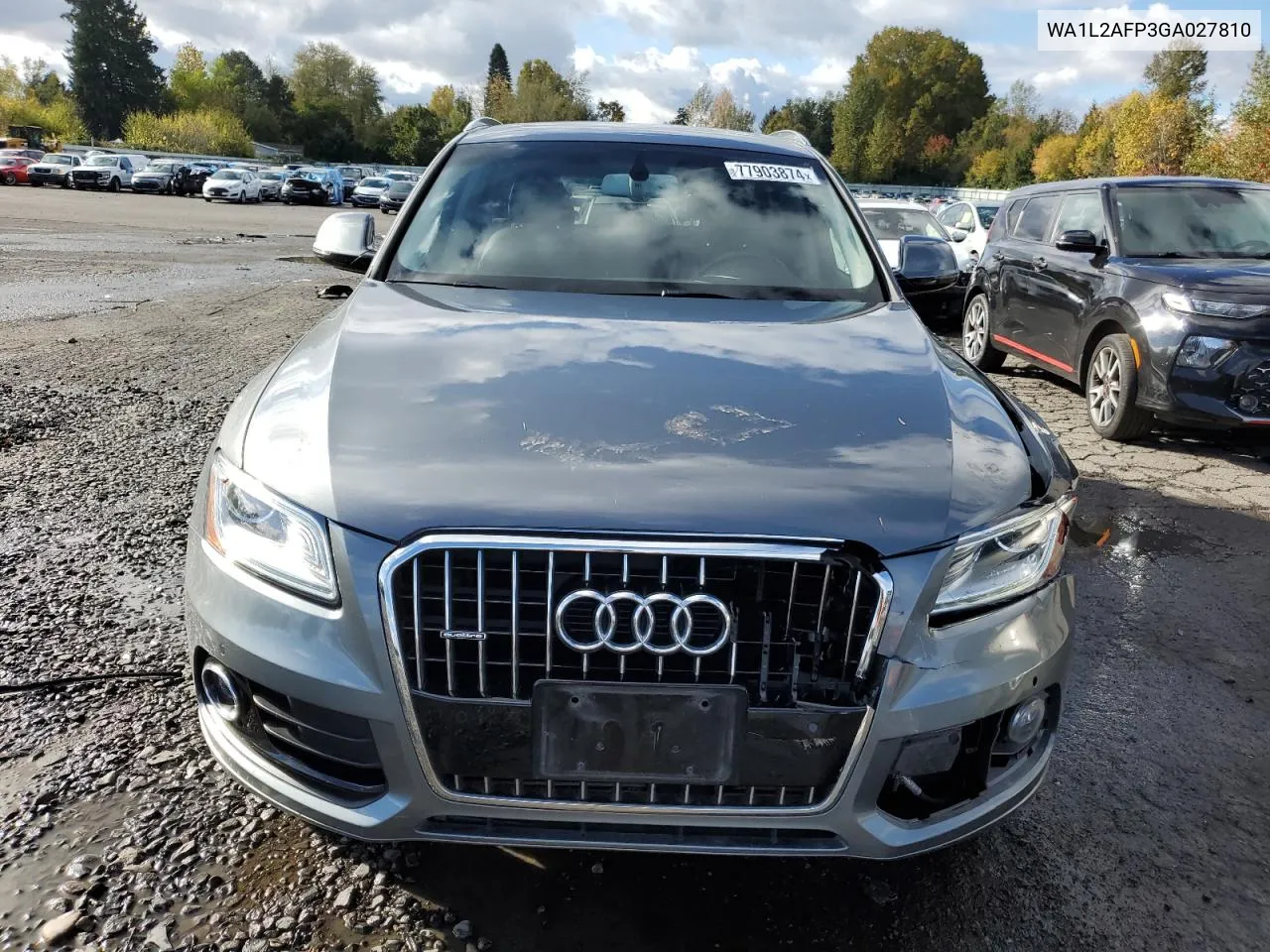 2016 Audi Q5 Premium Plus VIN: WA1L2AFP3GA027810 Lot: 77903874