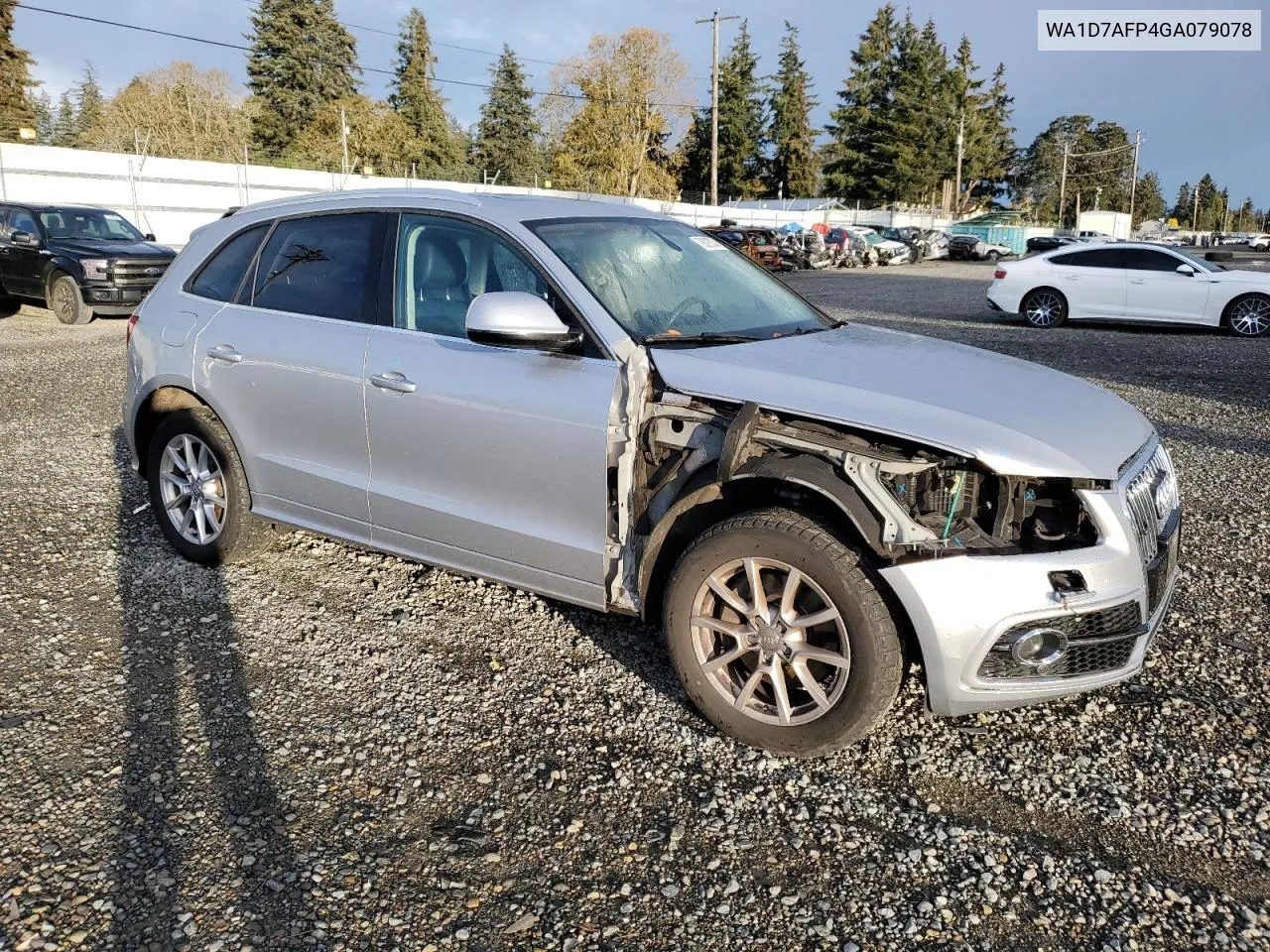 2016 Audi Q5 Premium Plus S-Line VIN: WA1D7AFP4GA079078 Lot: 78005734