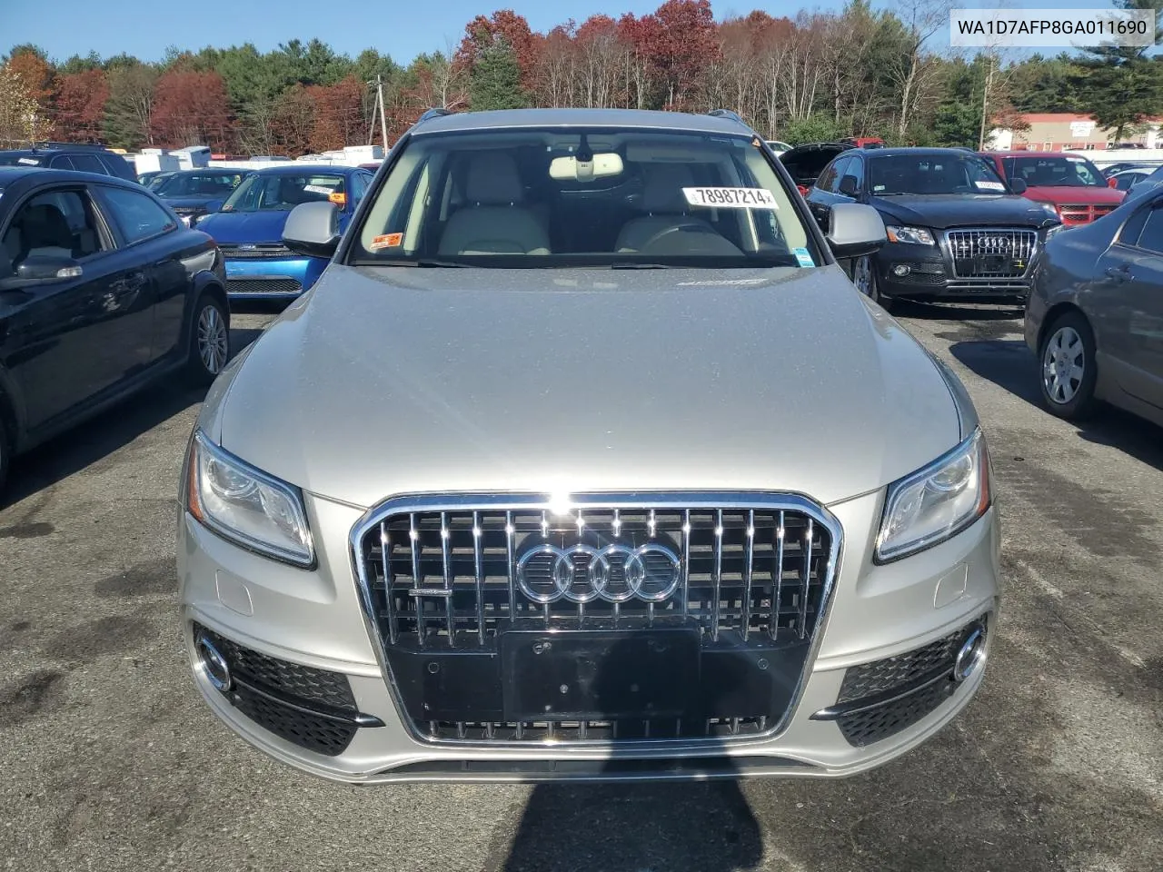 2016 Audi Q5 Premium Plus S-Line VIN: WA1D7AFP8GA011690 Lot: 78987214