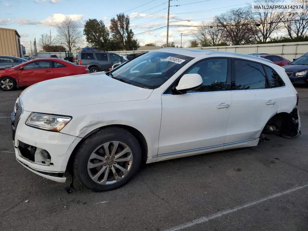 2016 Audi Q5 Premium Plus VIN: WA1L2AFP5GA142974 Lot: 79054814