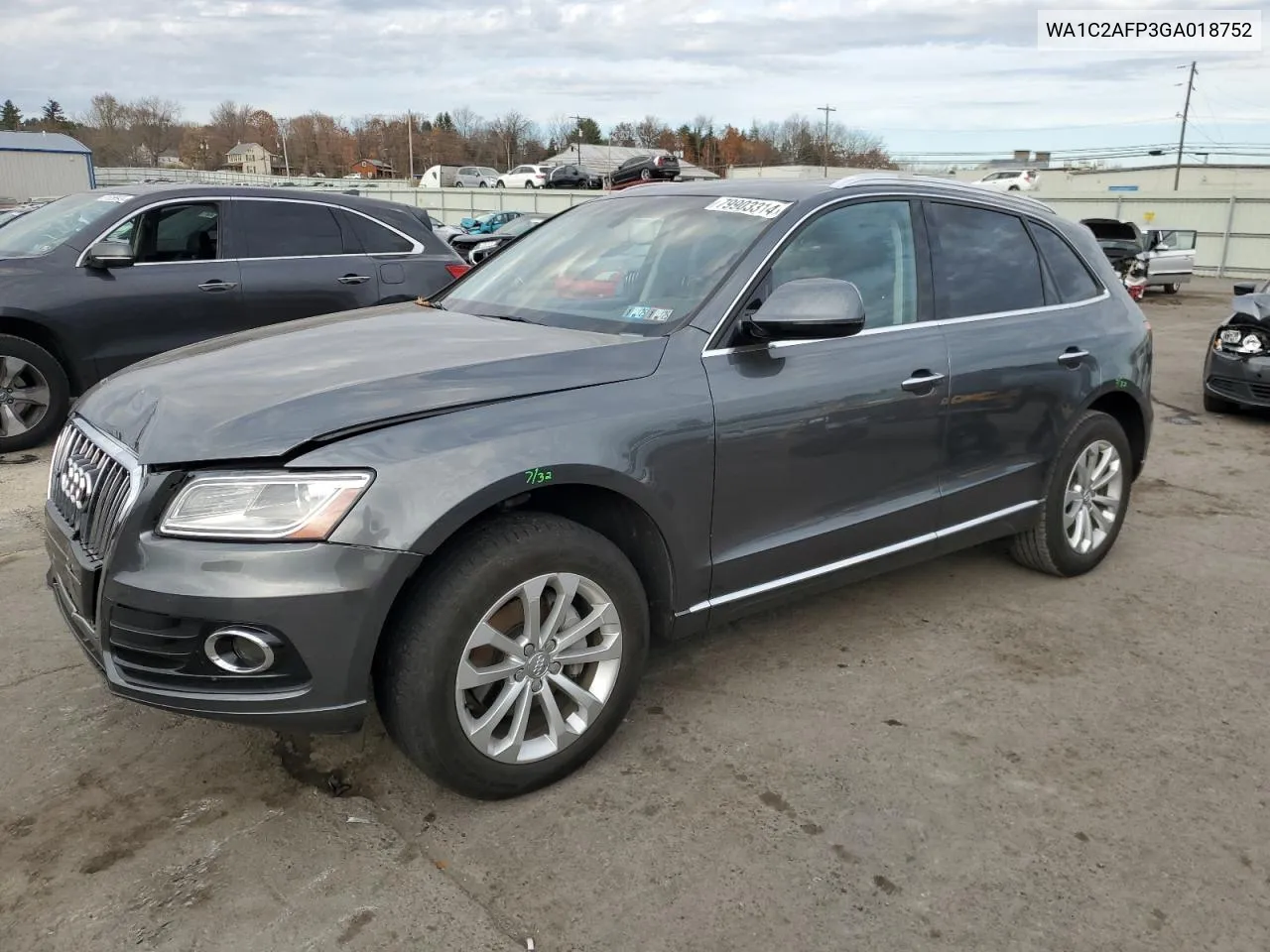 2016 Audi Q5 Premium VIN: WA1C2AFP3GA018752 Lot: 79903314