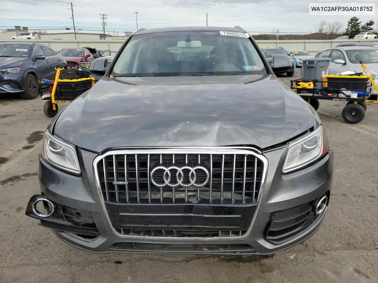 2016 Audi Q5 Premium VIN: WA1C2AFP3GA018752 Lot: 79903314