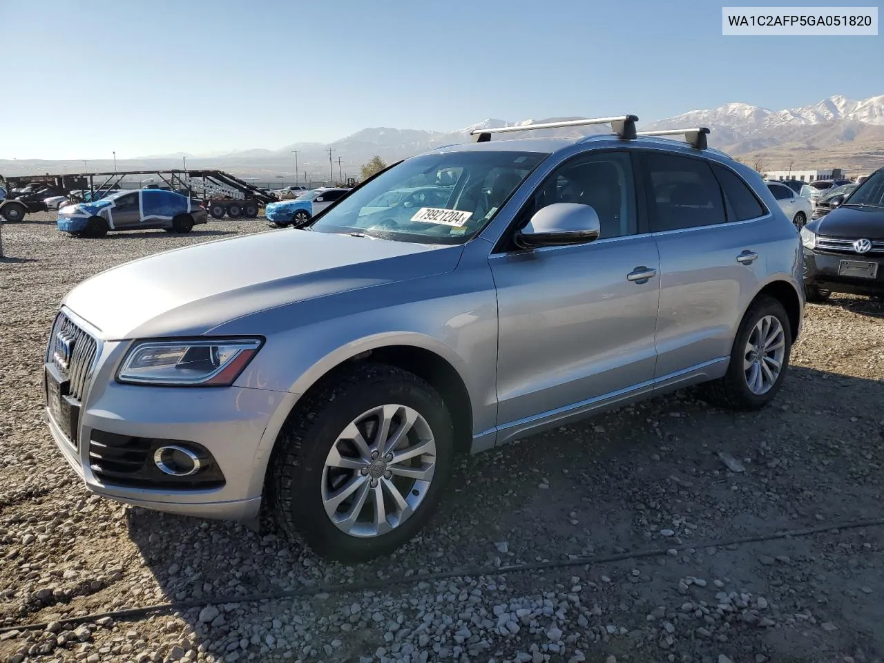 2016 Audi Q5 Premium VIN: WA1C2AFP5GA051820 Lot: 79921204