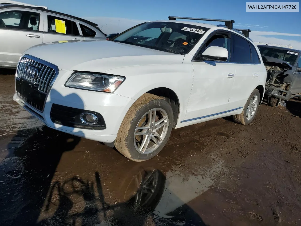 2016 Audi Q5 Premium Plus VIN: WA1L2AFP4GA147728 Lot: 80333944