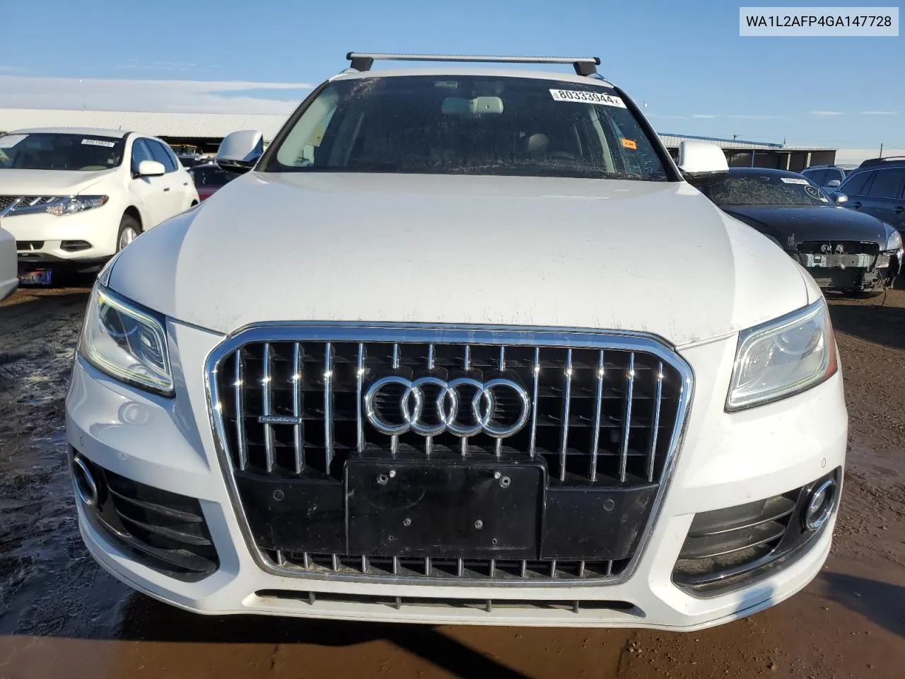 2016 Audi Q5 Premium Plus VIN: WA1L2AFP4GA147728 Lot: 80333944