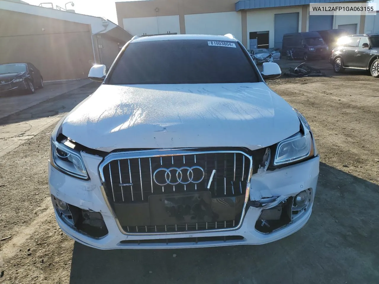 2016 Audi Q5 Premium Plus VIN: WA1L2AFP1GA063155 Lot: 81003804