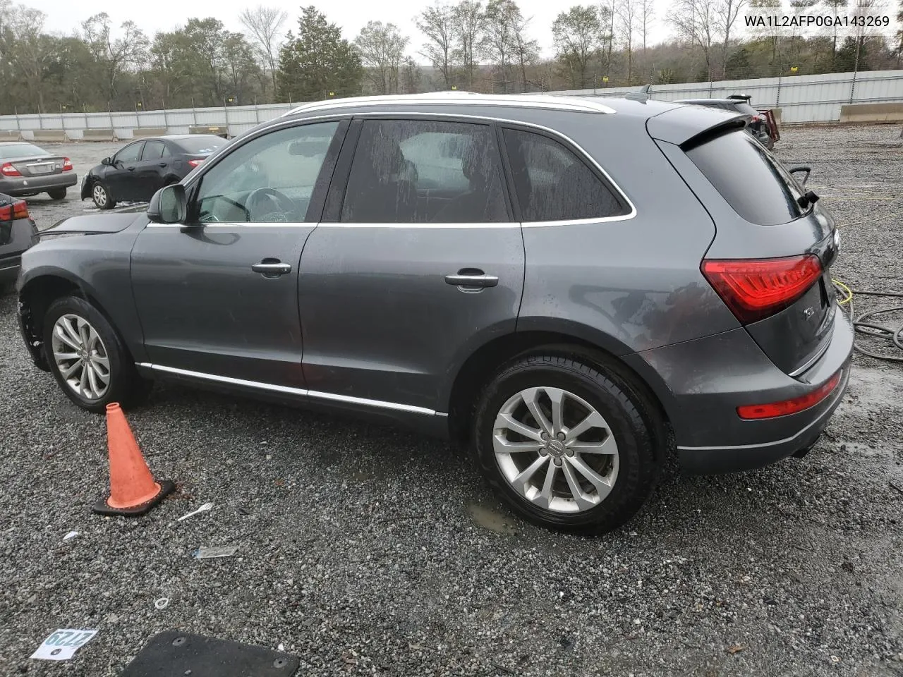 2016 Audi Q5 Premium Plus VIN: WA1L2AFP0GA143269 Lot: 81303234