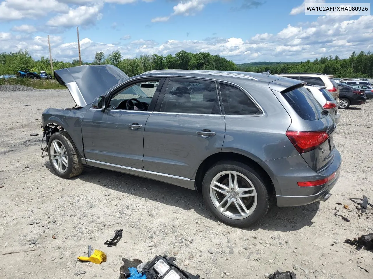 2017 Audi Q5 Premium VIN: WA1C2AFPXHA080926 Lot: 60994634