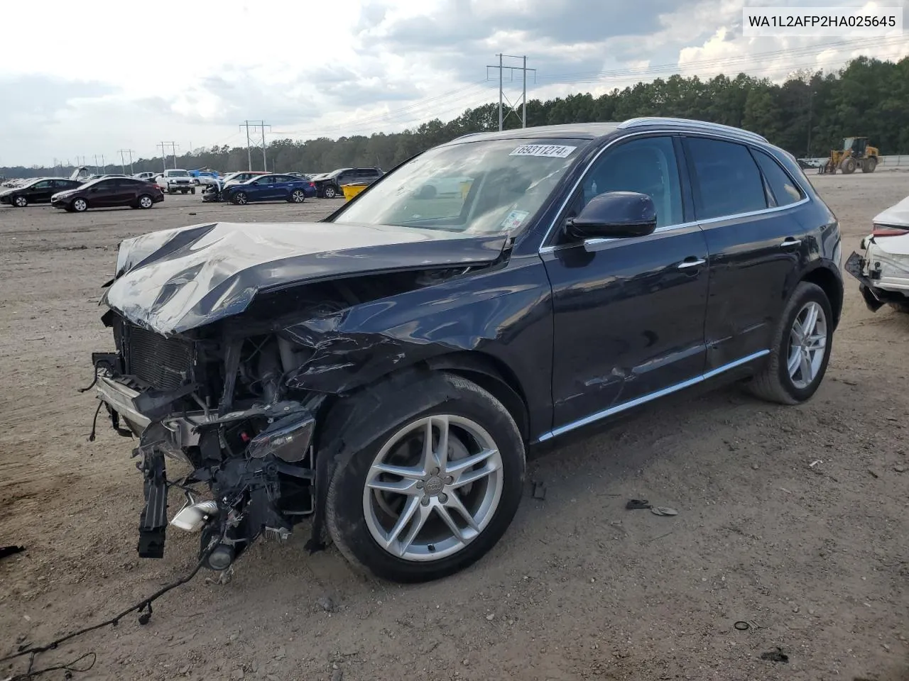 2017 Audi Q5 Premium Plus VIN: WA1L2AFP2HA025645 Lot: 69311274