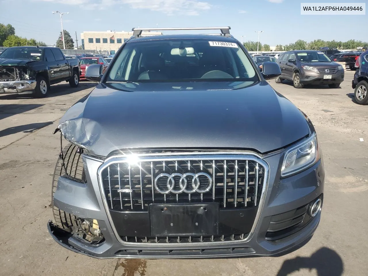 2017 Audi Q5 Premium Plus VIN: WA1L2AFP6HA049446 Lot: 71730374