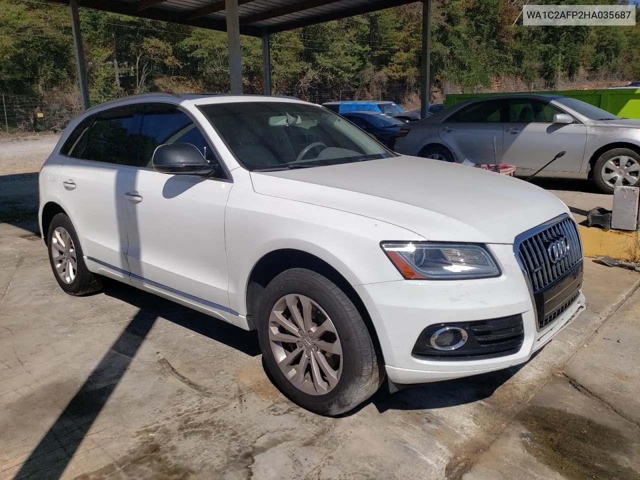 2017 Audi Q5 Premium VIN: WA1C2AFP2HA035687 Lot: 71847364