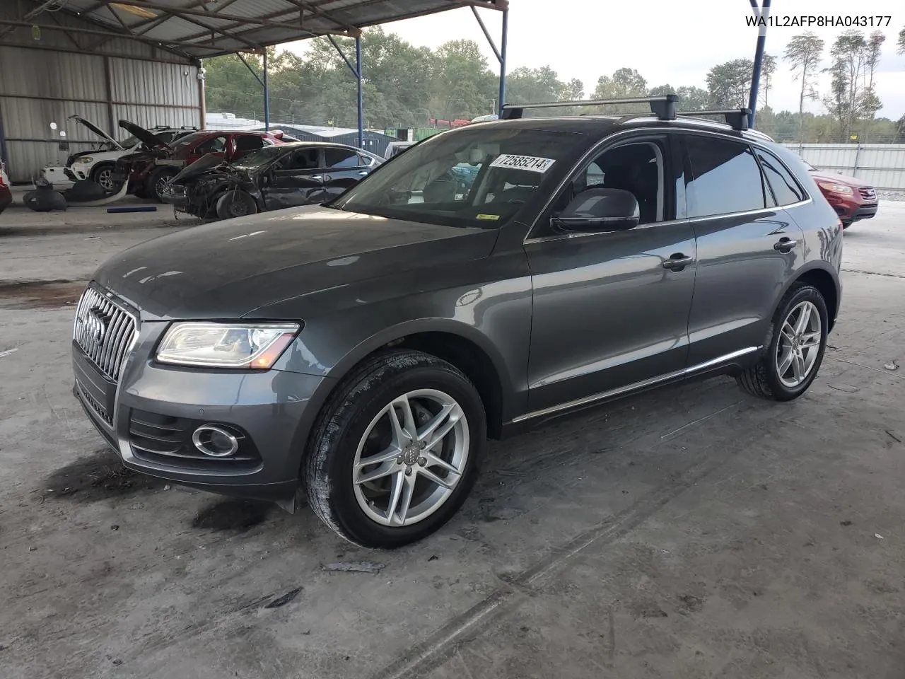 2017 Audi Q5 Premium Plus VIN: WA1L2AFP8HA043177 Lot: 72585214