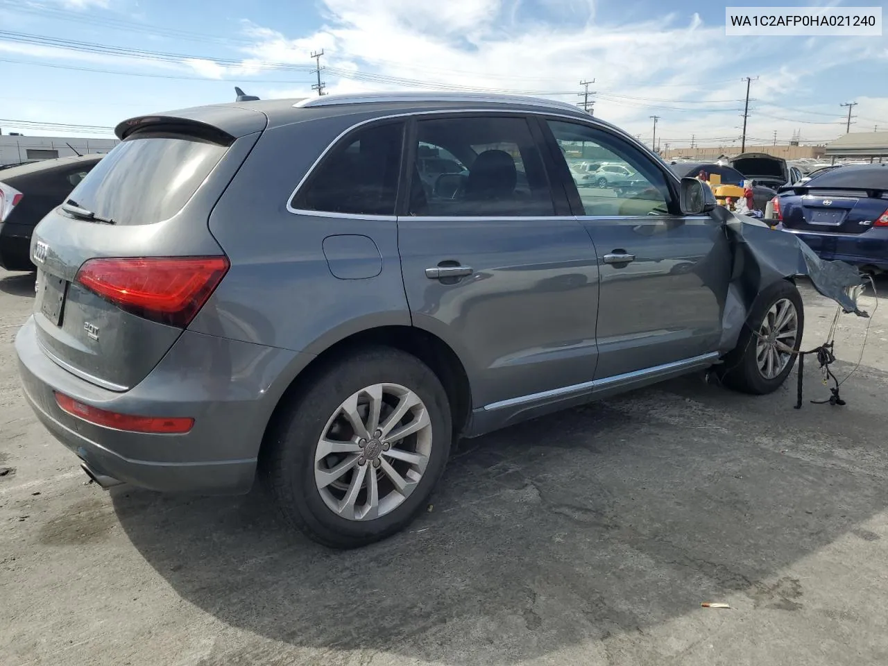 2017 Audi Q5 Premium VIN: WA1C2AFP0HA021240 Lot: 75017784