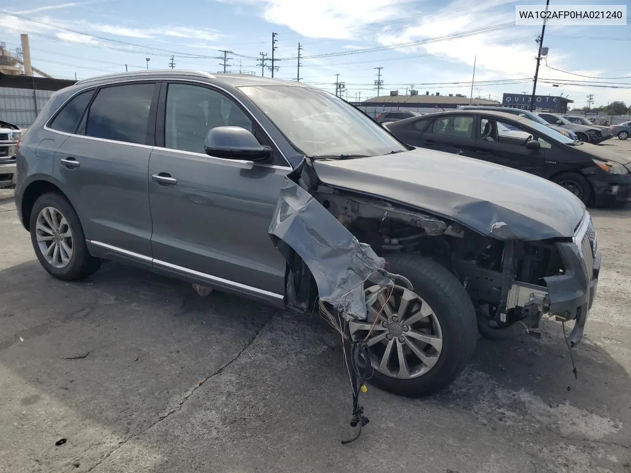 2017 Audi Q5 Premium VIN: WA1C2AFP0HA021240 Lot: 75017784