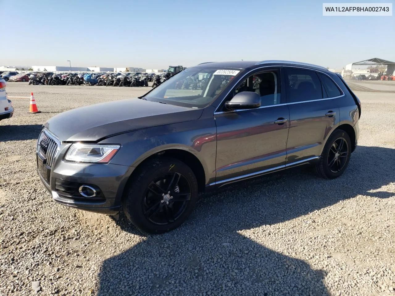 2017 Audi Q5 Premium Plus VIN: WA1L2AFP8HA002743 Lot: 80392504