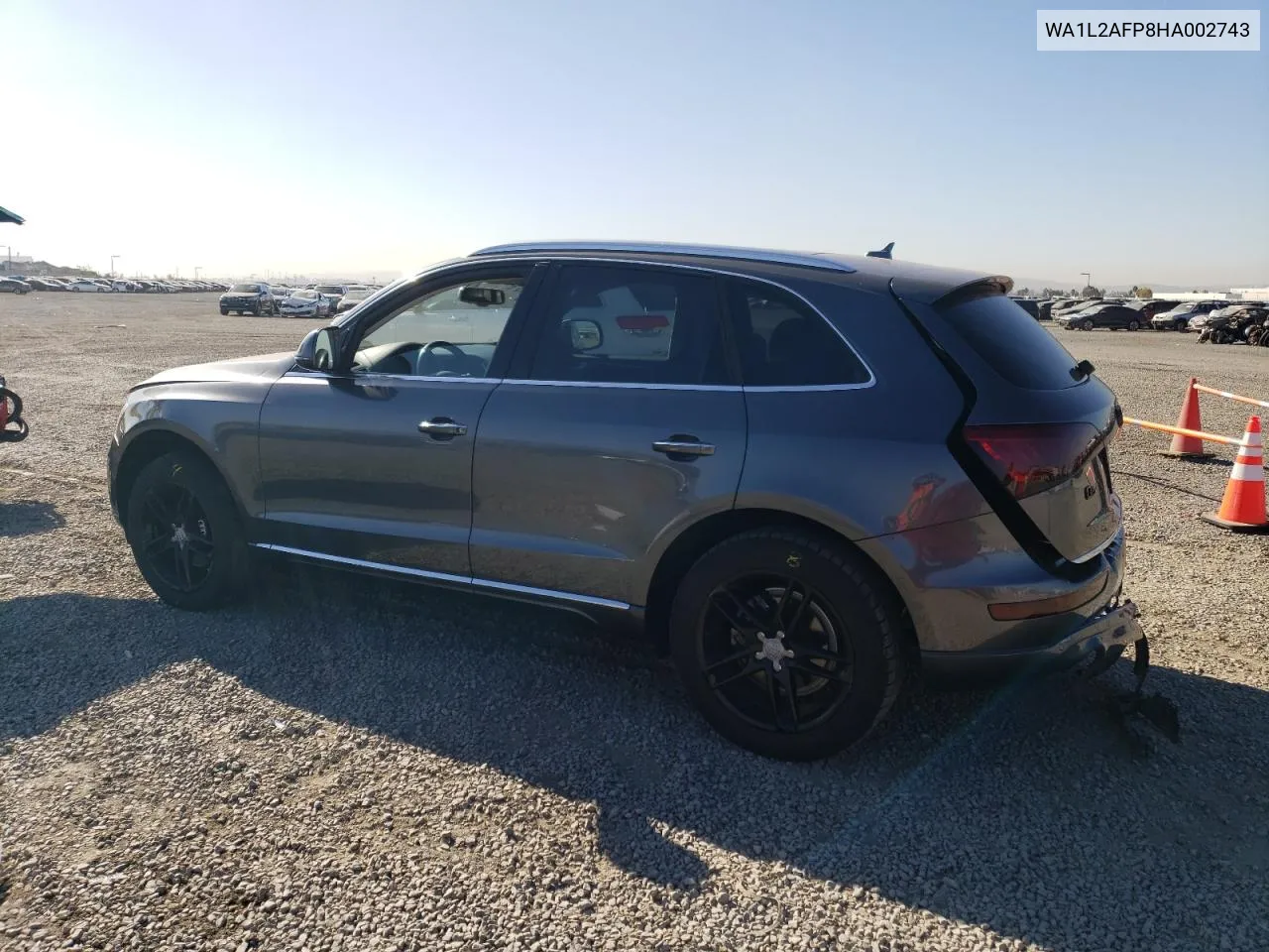 2017 Audi Q5 Premium Plus VIN: WA1L2AFP8HA002743 Lot: 80392504