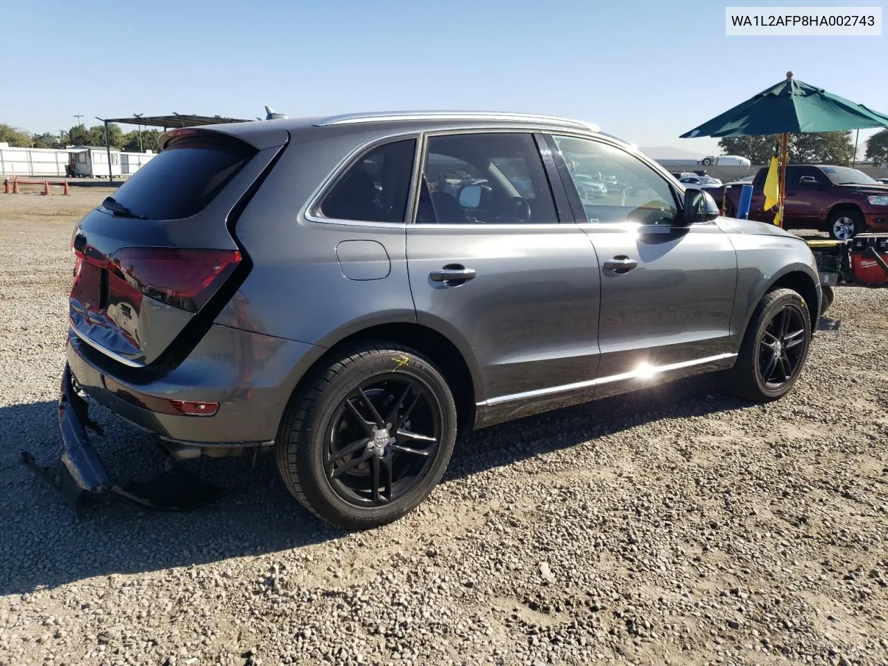 2017 Audi Q5 Premium Plus VIN: WA1L2AFP8HA002743 Lot: 80392504