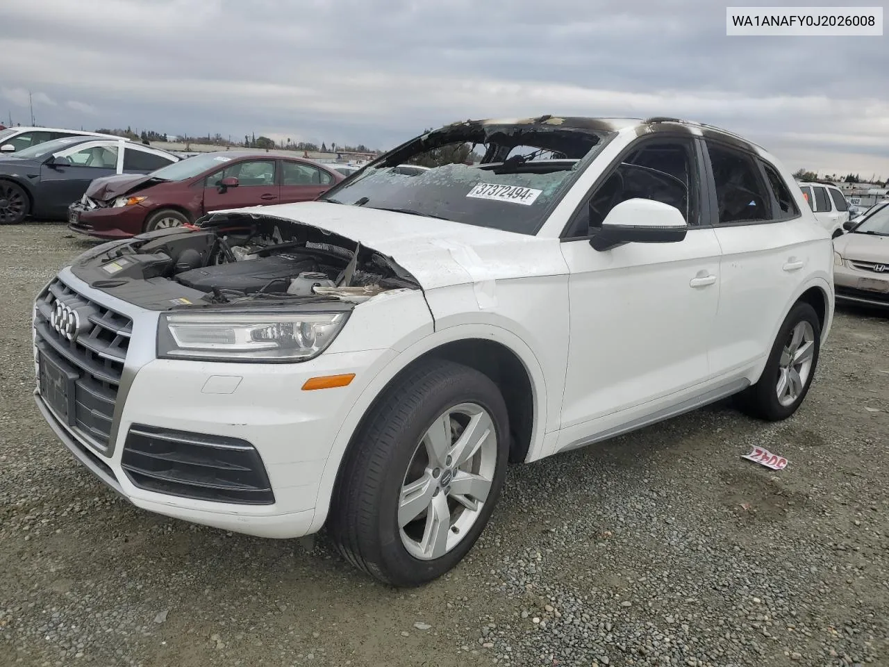 2018 Audi Q5 Premium VIN: WA1ANAFY0J2026008 Lot: 37372494