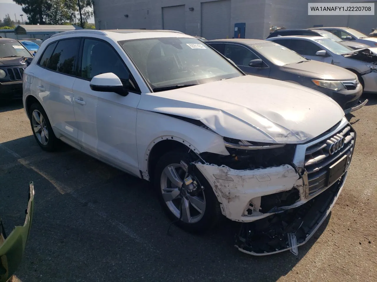 2018 Audi Q5 Premium VIN: WA1ANAFY1J2220708 Lot: 62261424