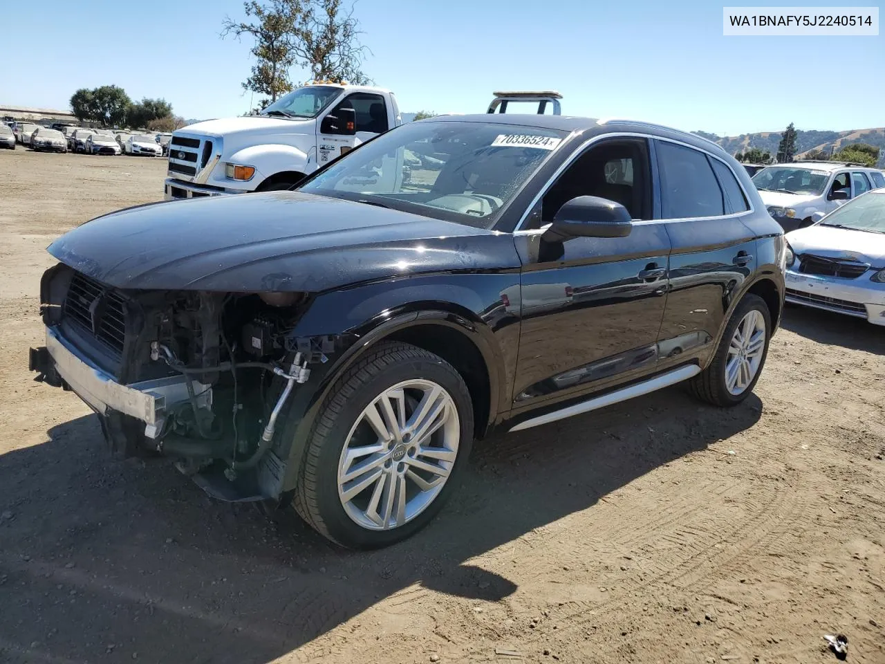 2018 Audi Q5 Premium Plus VIN: WA1BNAFY5J2240514 Lot: 70336524