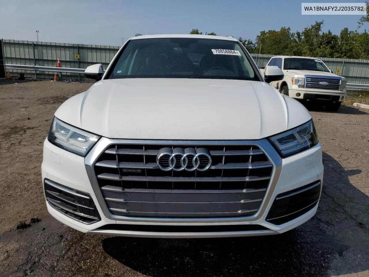 2018 Audi Q5 Premium Plus VIN: WA1BNAFY2J2035782 Lot: 70858864