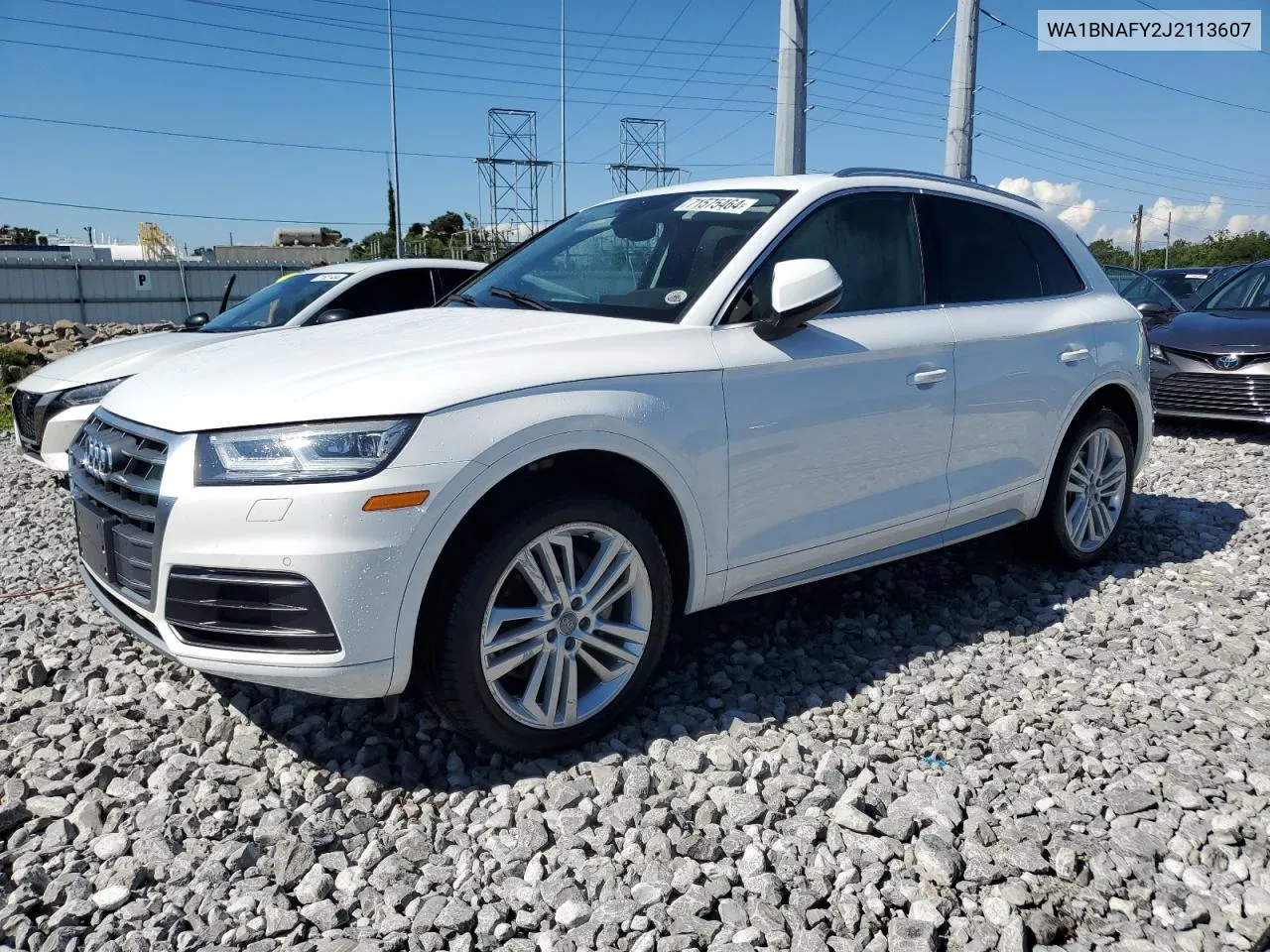 2018 Audi Q5 Premium Plus VIN: WA1BNAFY2J2113607 Lot: 71575464