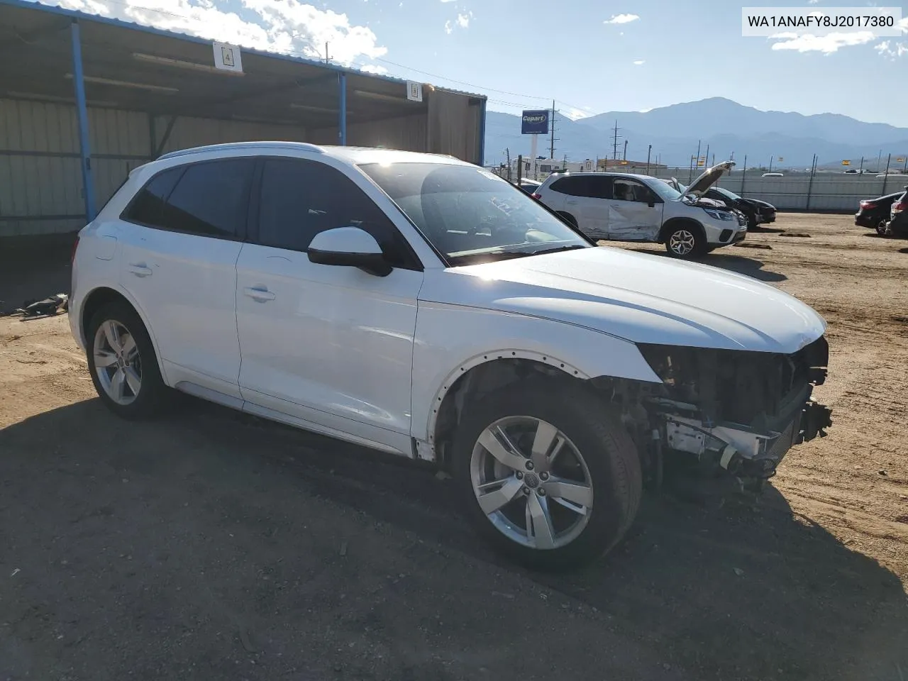 WA1ANAFY8J2017380 2018 Audi Q5 Premium