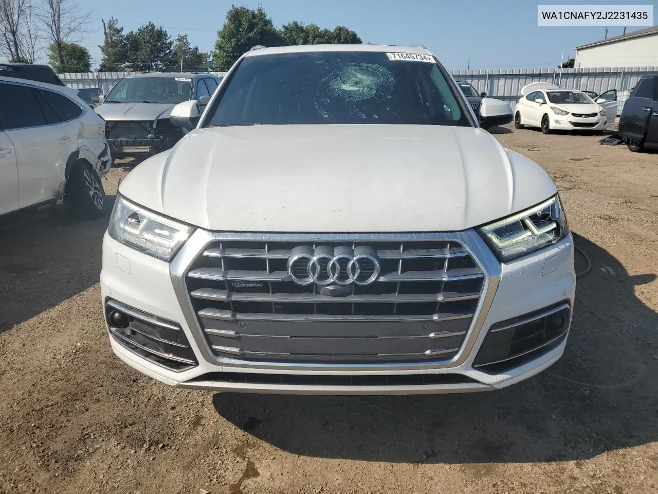 2018 Audi Q5 Prestige VIN: WA1CNAFY2J2231435 Lot: 71645734