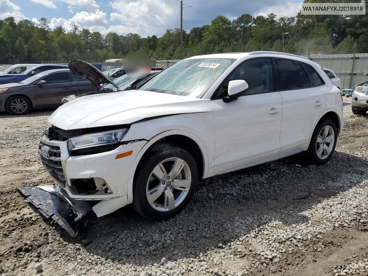 2018 Audi Q5 Premium VIN: WA1ANAFYXJ2018918 Lot: 72028514