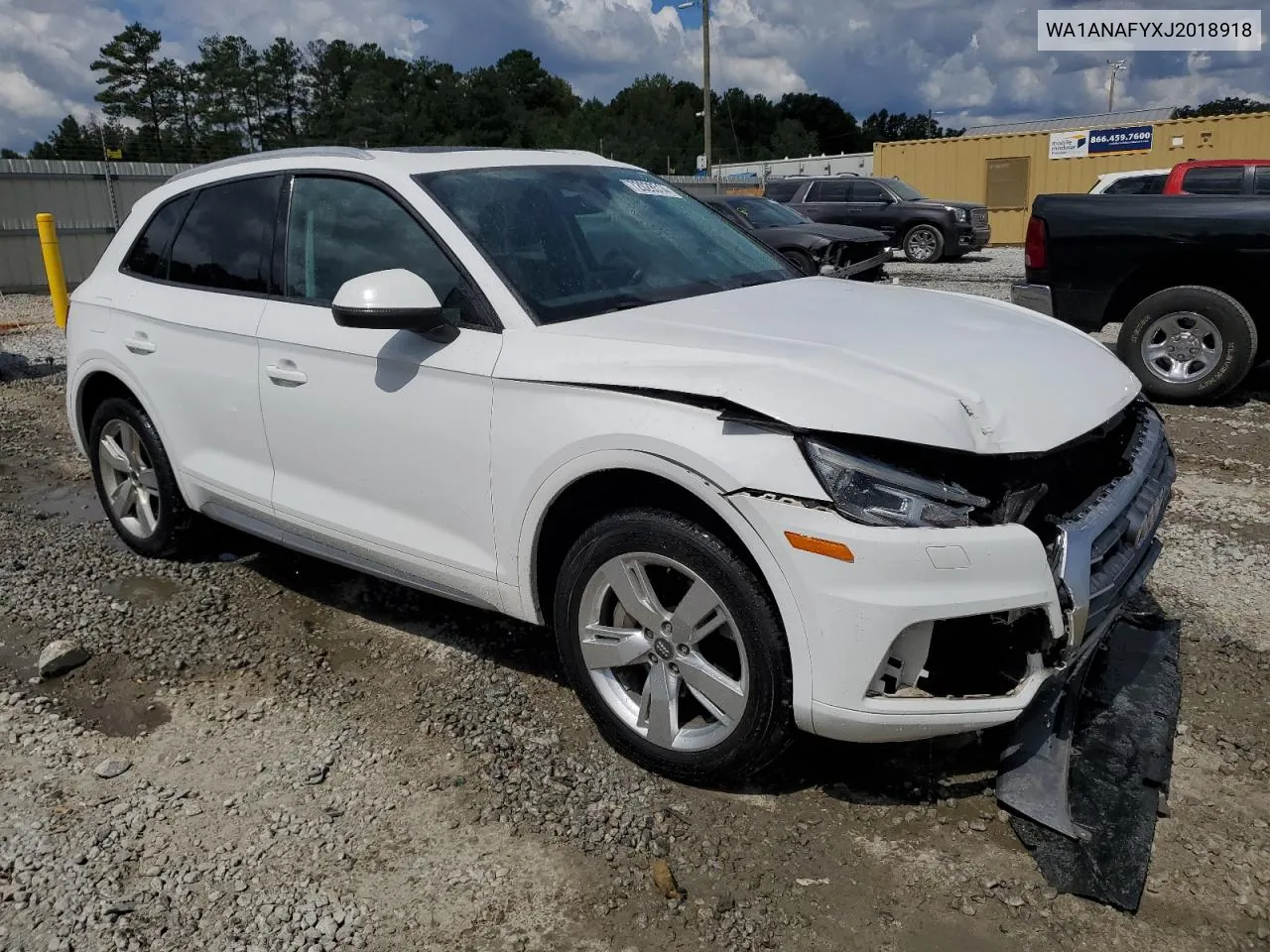 2018 Audi Q5 Premium VIN: WA1ANAFYXJ2018918 Lot: 72028514