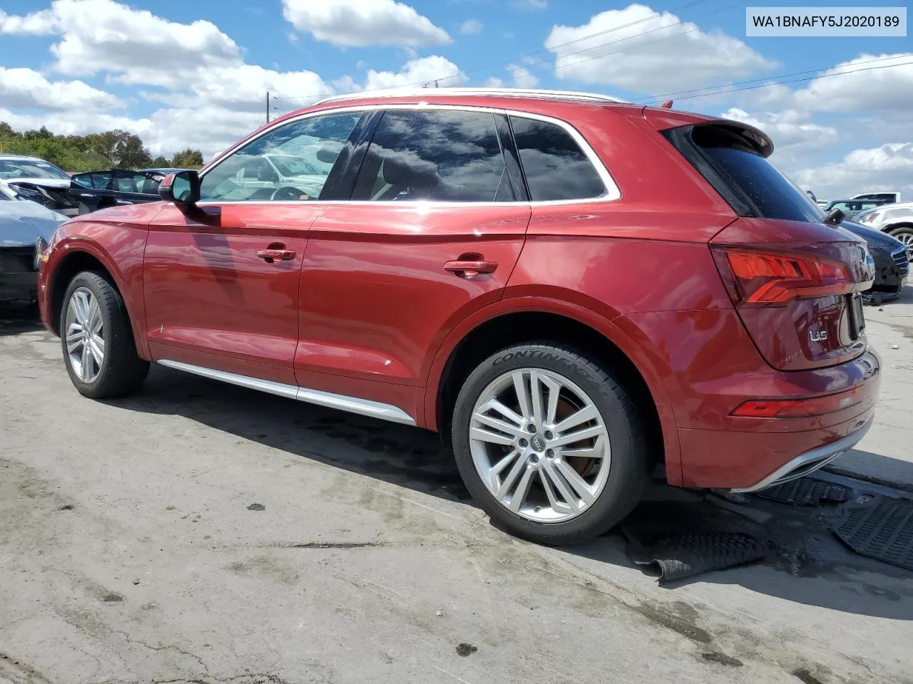 2018 Audi Q5 Premium Plus VIN: WA1BNAFY5J2020189 Lot: 72221434