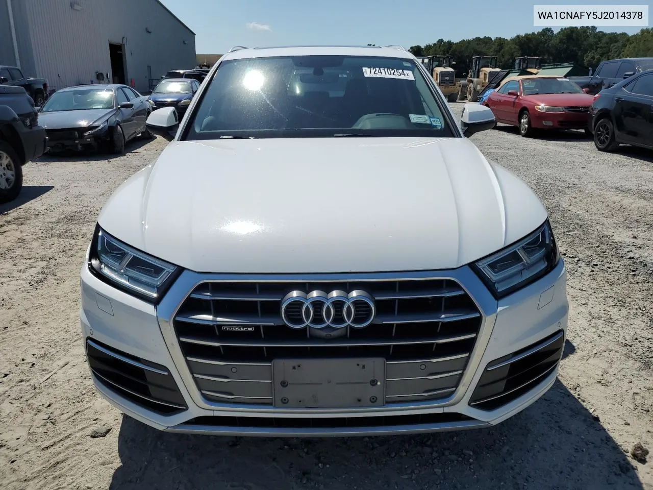 2018 Audi Q5 Prestige VIN: WA1CNAFY5J2014378 Lot: 72410254