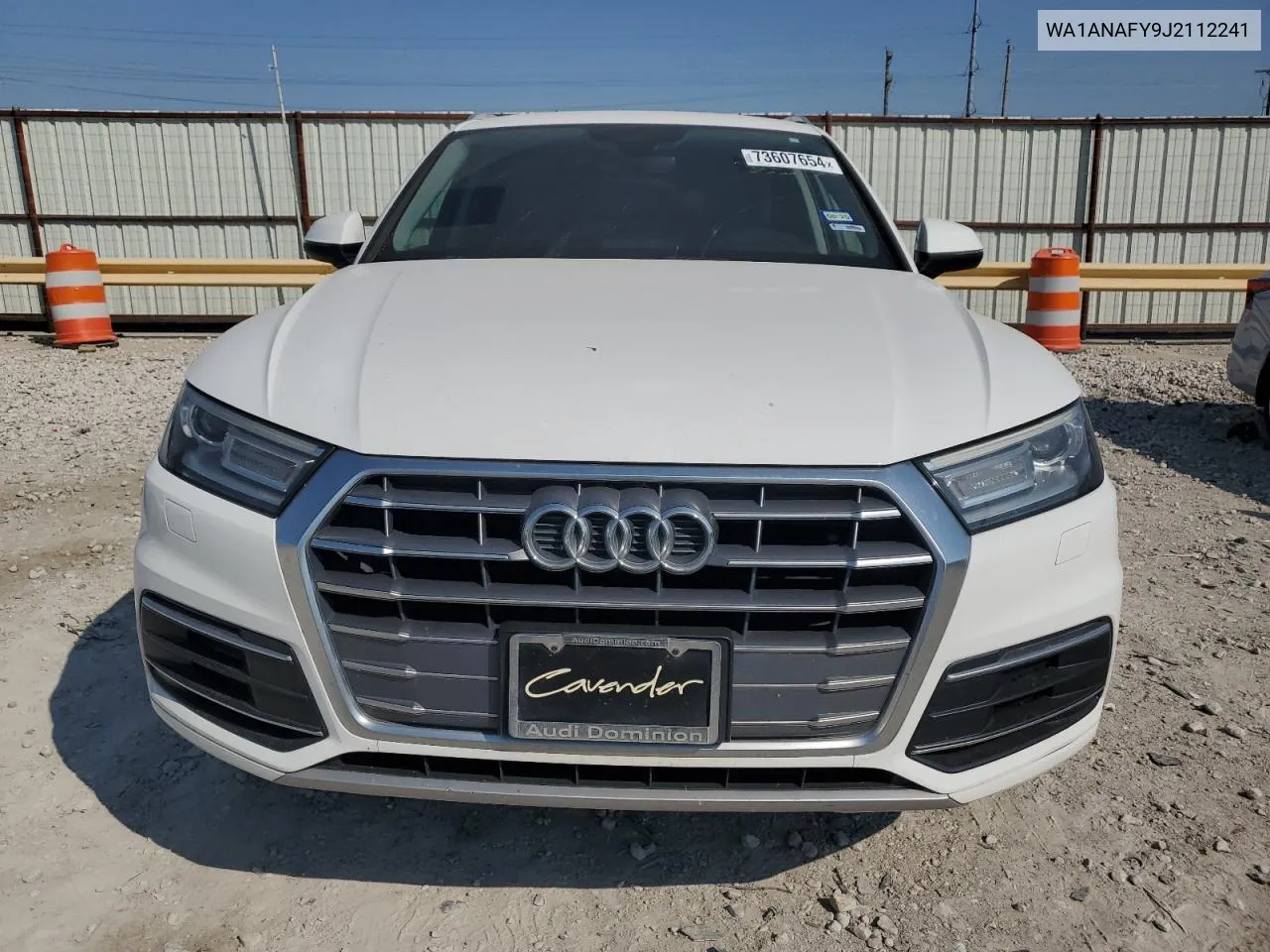 2018 Audi Q5 Premium VIN: WA1ANAFY9J2112241 Lot: 73607654