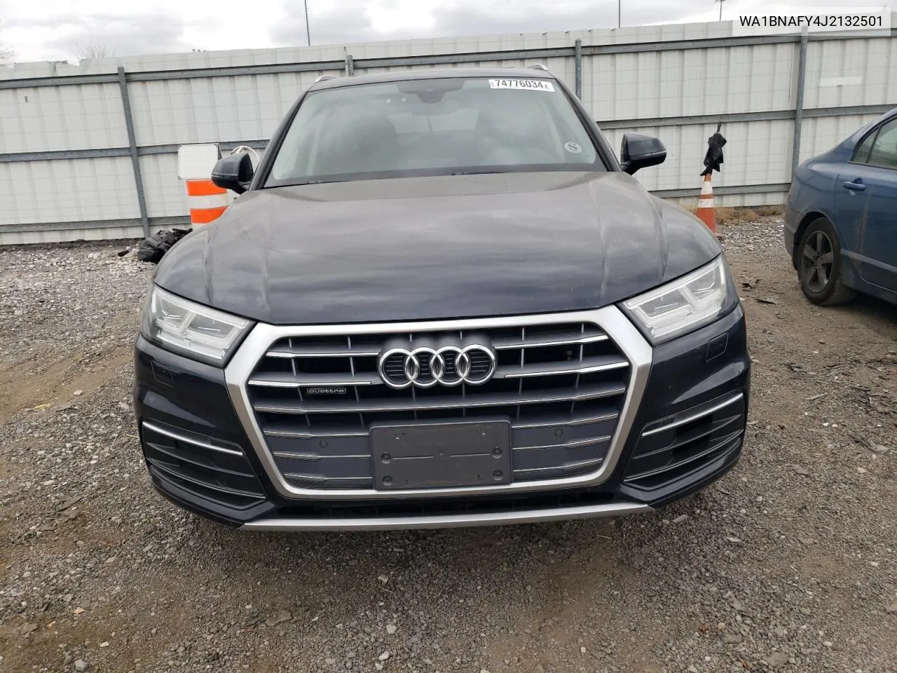 2018 Audi Q5 Premium Plus VIN: WA1BNAFY4J2132501 Lot: 74776034