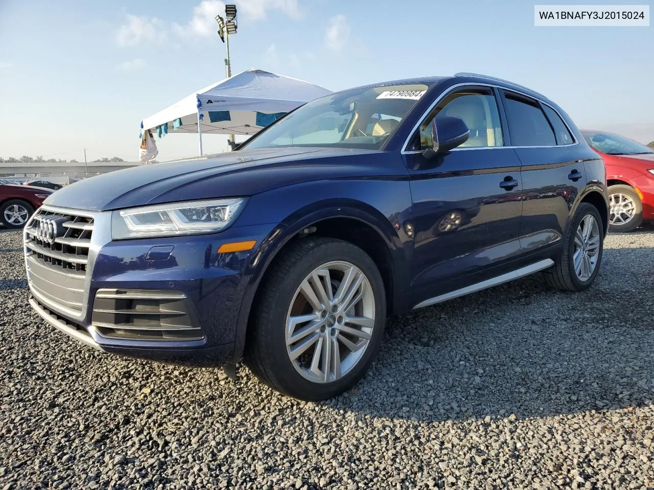 2018 Audi Q5 Premium Plus VIN: WA1BNAFY3J2015024 Lot: 74790984