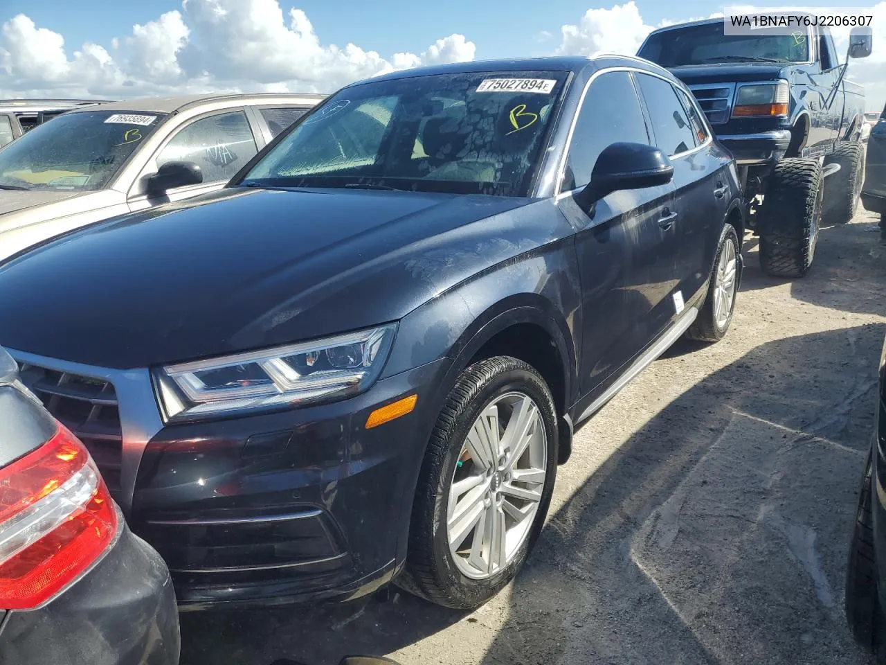 2018 Audi Q5 Premium Plus VIN: WA1BNAFY6J2206307 Lot: 75027894