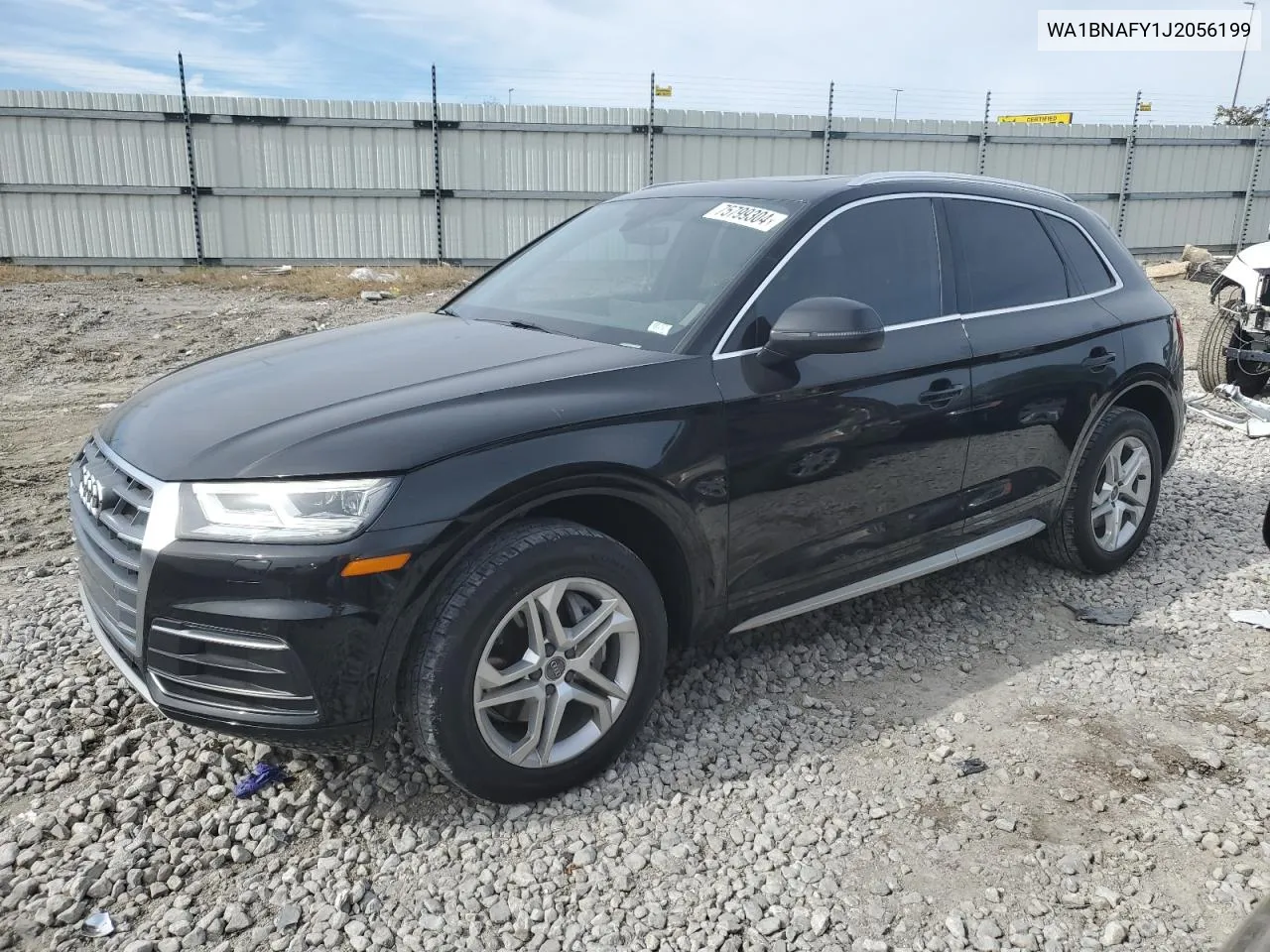 2018 Audi Q5 Premium Plus VIN: WA1BNAFY1J2056199 Lot: 75799304