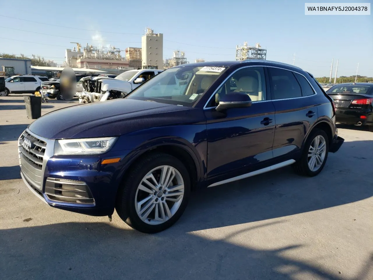 2018 Audi Q5 Premium Plus VIN: WA1BNAFY5J2004378 Lot: 77754374