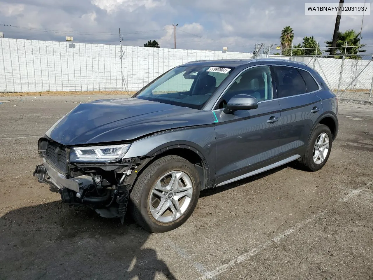 2018 Audi Q5 Premium Plus VIN: WA1BNAFY7J2031937 Lot: 77998684