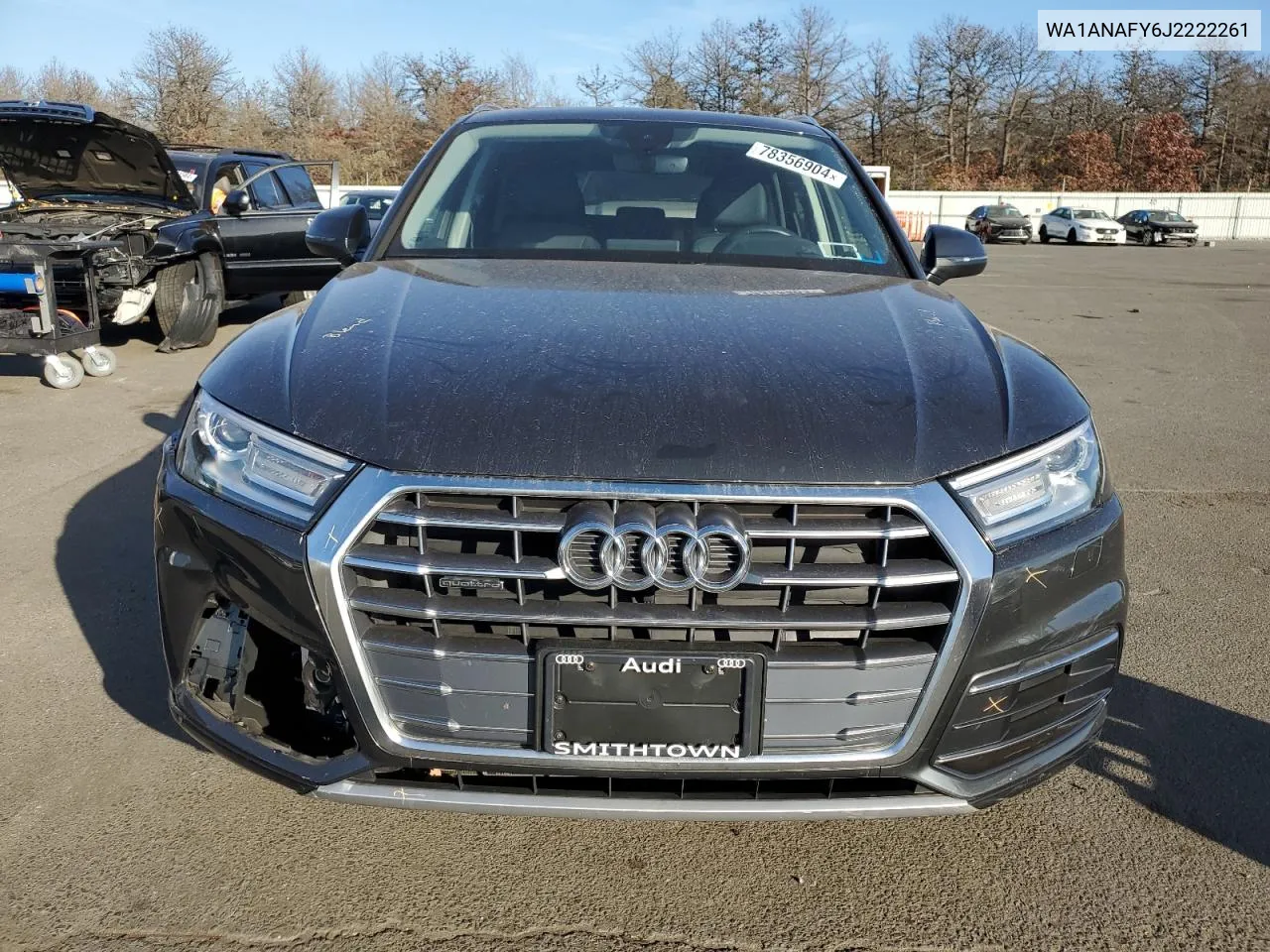 2018 Audi Q5 Premium VIN: WA1ANAFY6J2222261 Lot: 78356904