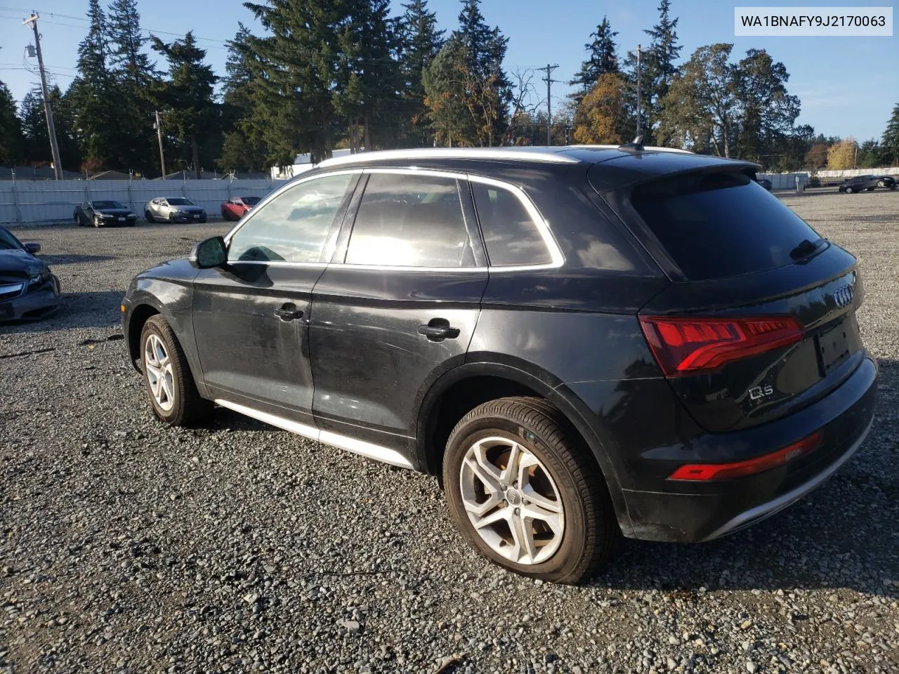 2018 Audi Q5 Premium Plus VIN: WA1BNAFY9J2170063 Lot: 78637854